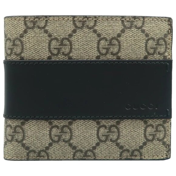 100% Authentic GUCCI Brown Canvas Wallet - Picture 1 of 12